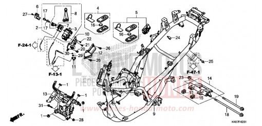 CARROSSERIE DE CHASSIS (NSS125ADK) NSS125ADK de 2019